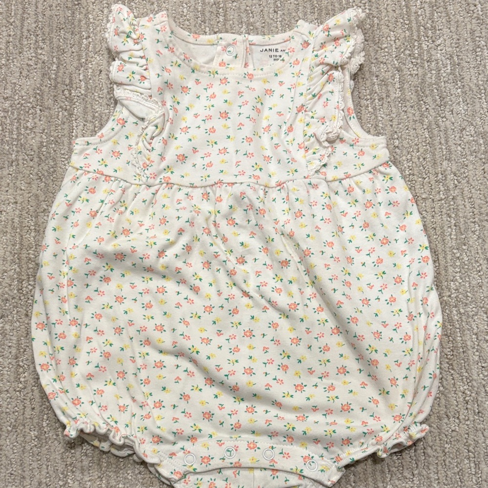 Janie and Jack Floral Diaper Cover